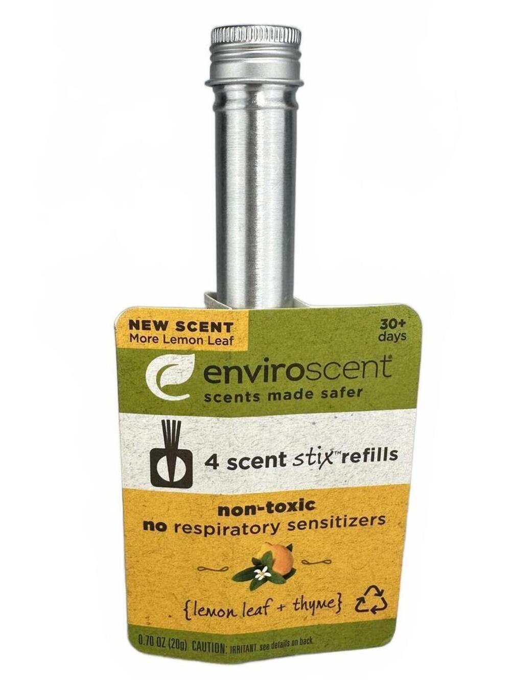 2/$30 ✨ Enviroscent Scent Stix Refills 4 Pack Lemon Leaf Thyme Non Toxic NIB